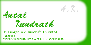 antal kundrath business card